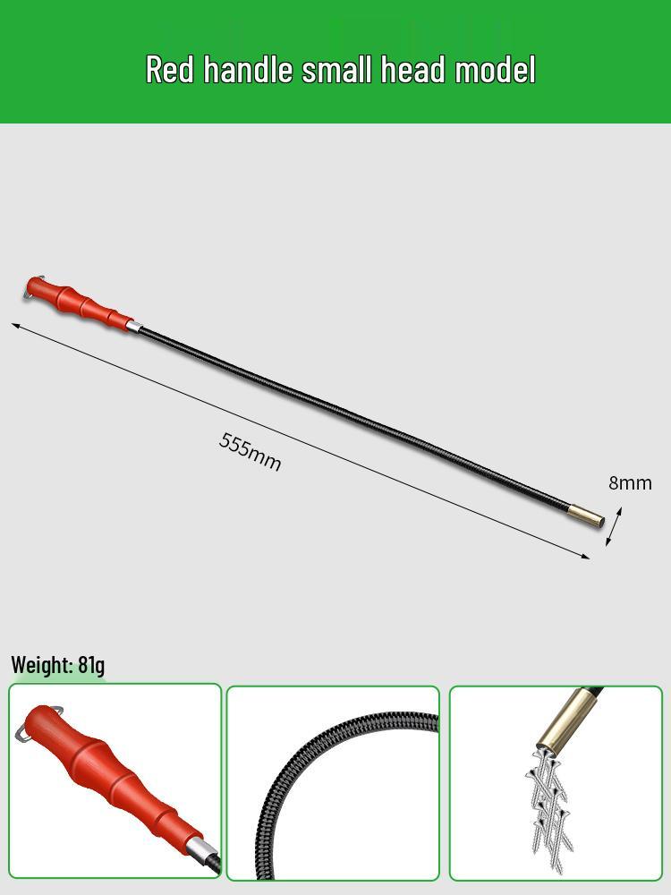 

Baolian Magnetic Pickup Tool with Light - Auto Repair & Household Bendable Metal Stick