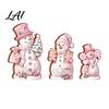 Wooden Snowman Ornaments 3PCS Christmas Ornaments Decorative Cute Festive Figures Creative Seasonal High-definition Printing Crafts for Holiday