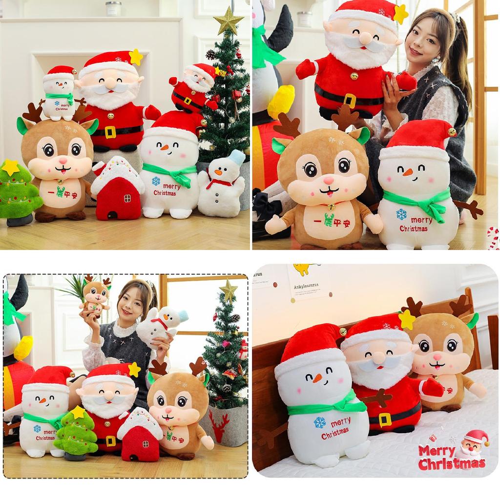 Festive Plush Toy Reindeer Doll Perfect For Christmas Holiday Home Decoration 25cm And 50cm