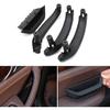 4PCS Front Left Door Armrest Cover Handle Kit Black Interior Driver Side Armrest Panel Ide Inner Handle Trim Replacement for BMW X3 X4 F25 F26 2011