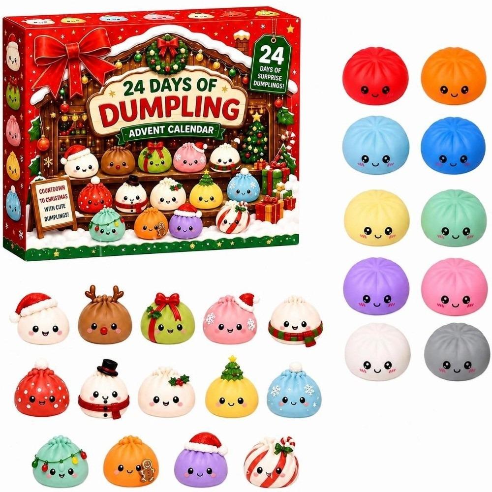Slow Resilience Christmas Dumpling Advent Calendar 24-Day Countdown Calendar  for Kids&Adults