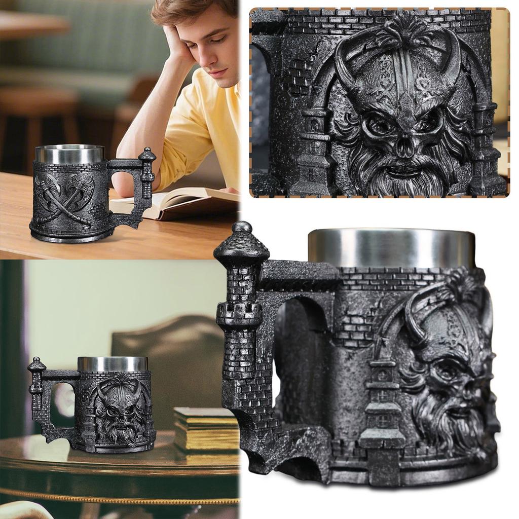 Stainless Steel Drinking Water Cup Coffee Cup Beer Cup; Men's Gift; Father's Day Gift; Party Decoration (capacity 450 Ml)
