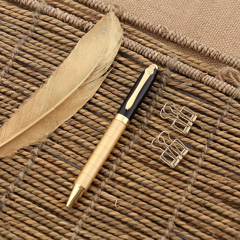 Luxury Metal Rotating 1.0mm Ballpoint Pen, Daily Writing Business Signature Pen