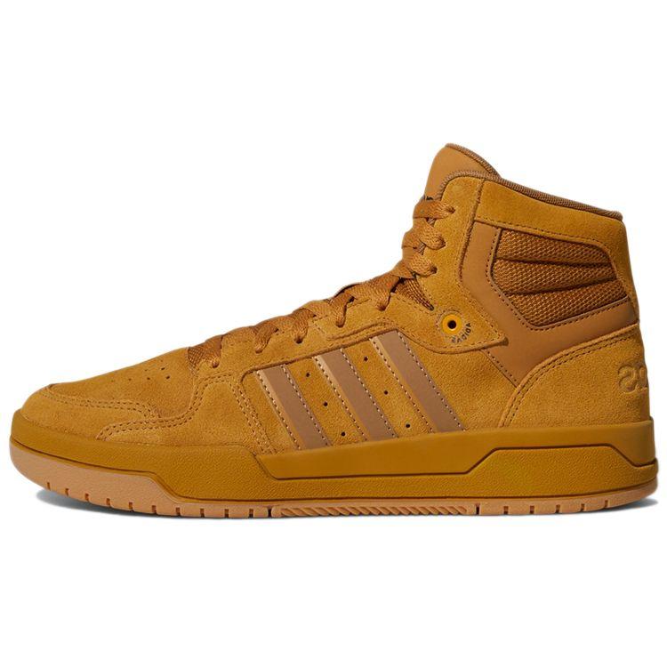 Adidas Neo Entrap Casual Mid-Top Skate Shoes Unisex Skate Shoes Brown Yellow GX4699