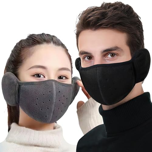 

[PALAME] Маска для защиты от холода, наушники-вкладыши для лица 2 в 1, зимние [тепло для лица и ушей, эластичные, дышат свободно] Наушники для женщин, Breatha