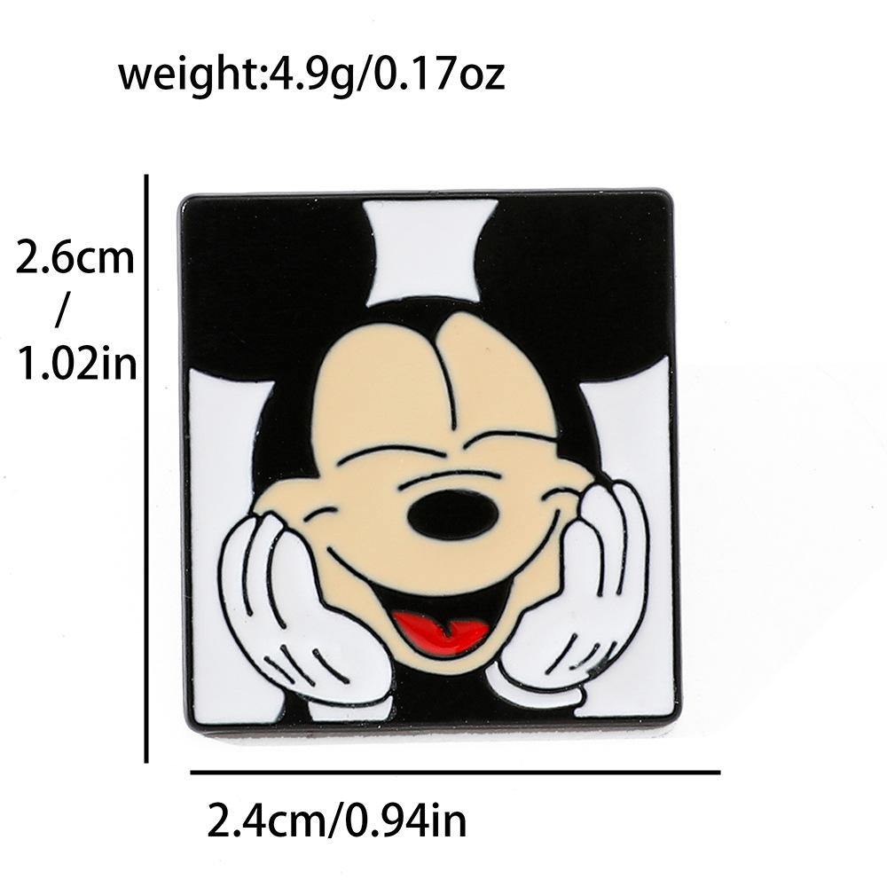 Милая Креативная Брошь Микки Маус Микки Минни Гуфи Микки Замечательный Дом Персонаж Металлический Значок Аксессуары