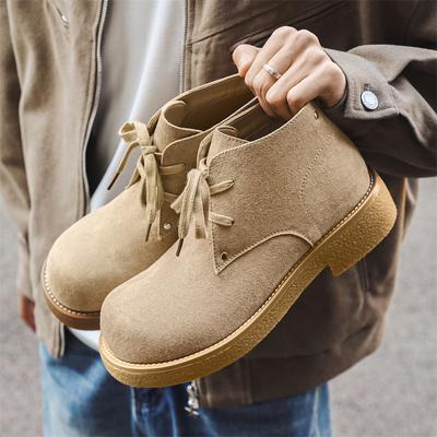 Buty Martin nowe jesienne buty z dużą głową skórzane gruba podeszwa podwyższające casualowe buty derby duże żółte buty