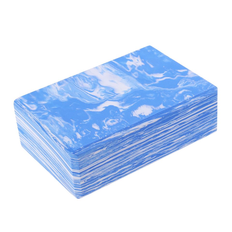 KESYOO Yoga EVA High Balance Purple Blue 2-Pack Blocks, Foam, Lightweight, Density, Fitness, Stretching, Support, Beginner-Friendly, &