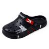 Hole shoes men's summer wear breathable sandals men's casual beach shoes light soft-soled slippers men
