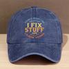 Vintage Ich repariere Sachen und ich wei Dinge Gewaschener BaseballCap  Verstellbarer Sitz Leichtes Polyester Perfekt fr