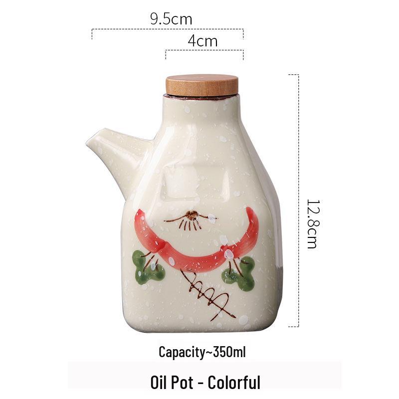 Ceramic Oil and Seasoning Bottle for Noodle Shops