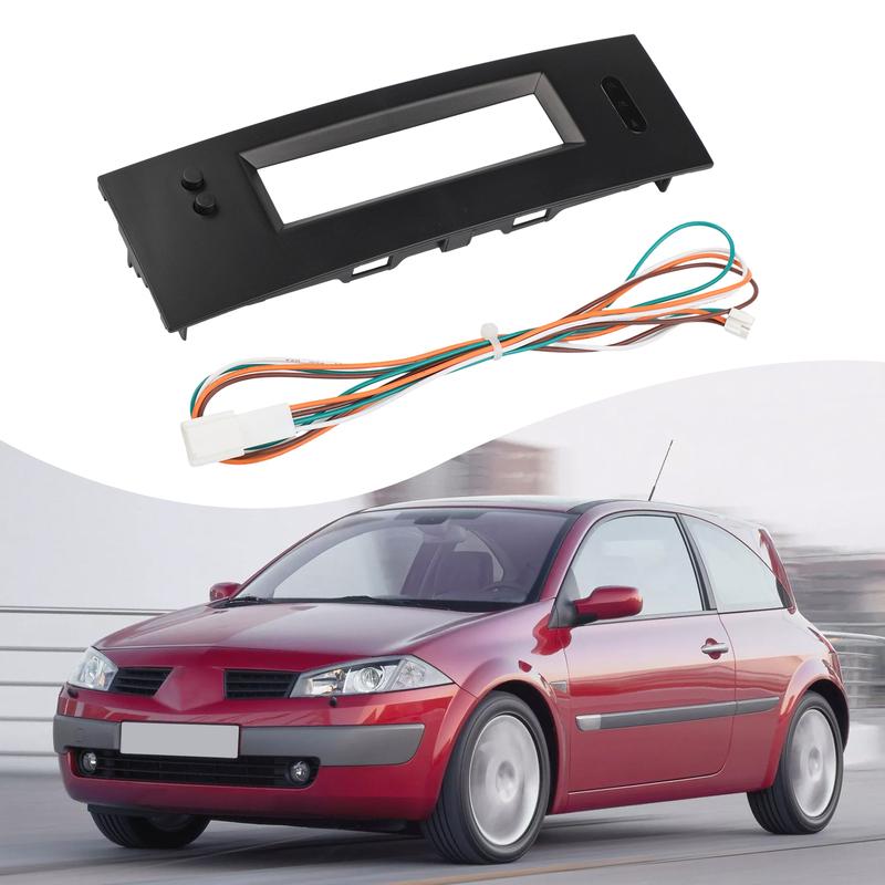 Für Renault Für Megane 2 2002-2009 Auto Armaturenbrett Aufbewahrungsbox Rahmen Panel Player Audio Rahmen Armaturenbrett Montagekit Und Kabelbaum