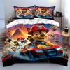 Cartoon Dog Patrol Bedding Set for Kids Bedding Set (1 Duvet Cover, 2 Pillowcases, Duvet Not Included)