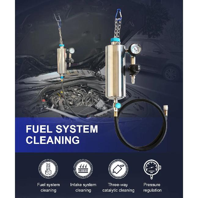 Petrol Car Injector Cleaner GX100 Auto Fuel Injector Nozzle Flushing For Petrol EFI Throttle Tools for Petrol Car