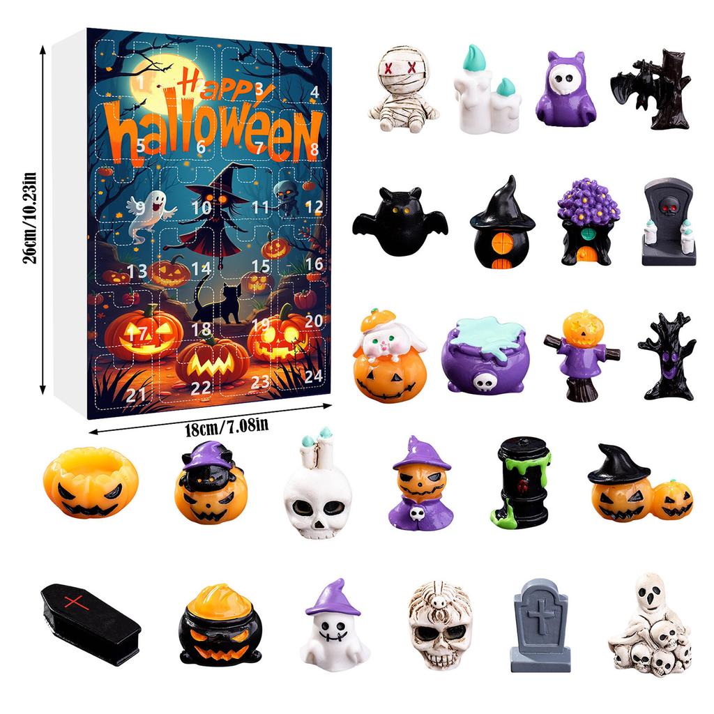 Halloween Advent Calendar Halloween Countdown Gifts for Kids 24 Day Non Candy Countdown Calendar for Boy Girls Surprise Gifts