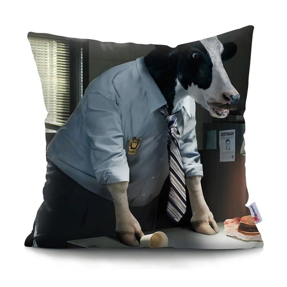 Roztomilá legrační zvířátka povlak na polštář pohovka do auta domácí dekorace povlak na polštář polyester