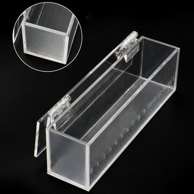 Akvarium Průhledný box pro pozorování ryb Mikro krajina Obdélníkový akrylový akvárium Mini prachotěsné nádrže pro chov ryb Želva