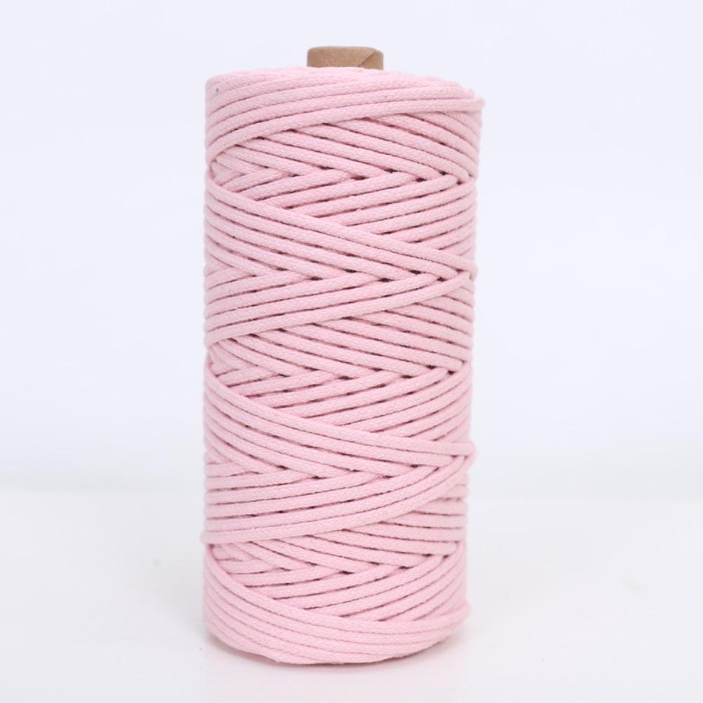 Hot 3mm Macrame Cord Soft Eco-friendly Colored Cotton Rope Knotting and Weaving Rope for Wall Hanging