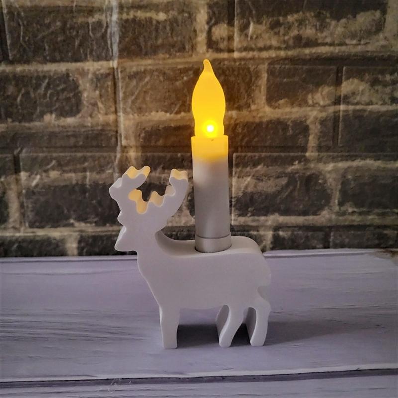 Moose Candle Holder Silicone Molds Reindeer Candlestick Silicone Mould For Epoxy Resin Christmas Holiday Decoration