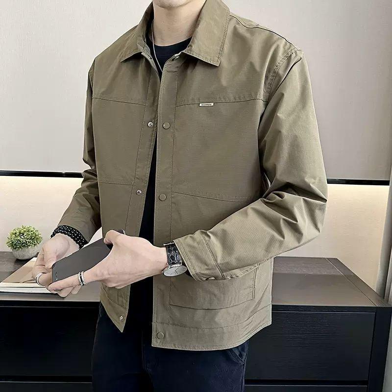 2025 Trendige Slim-Fit Schnelltrocknende Herrenjacke: Lässig, Gutaussehend im koreanischen Stil, Vielseitig, Atmungsaktiv