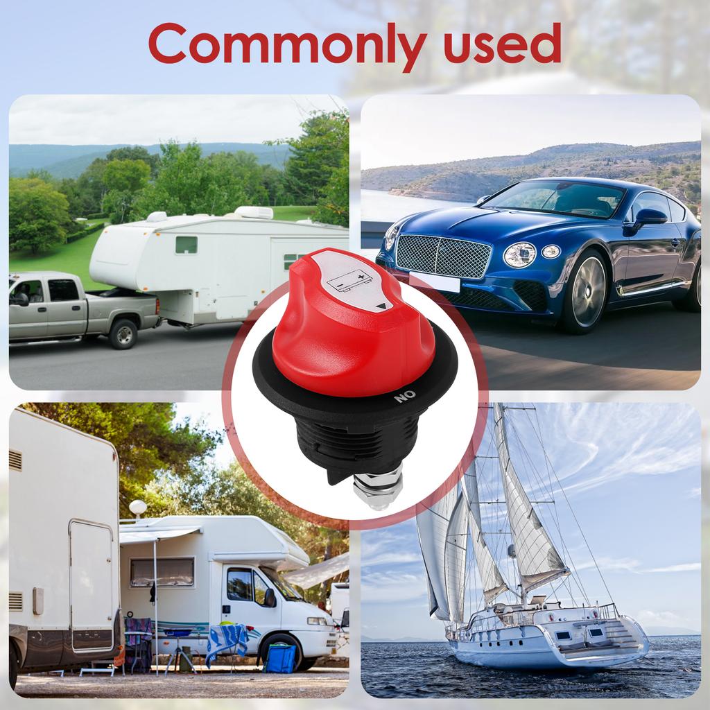 150A 100A Car Battery Disconnect Switch 12V-48V Battery Power Isolator Cut Off Switch for Auto Car RV ATV Boat Truck Vehicles