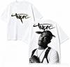 Tupac Shakur Fan Geschenk T-Shirt Unisex Harajuku Stil Locker Neutral Kurzarm Streetwear Hohe Qualität Weich Klassisch Paare Oberteil Damen und Herren T-Shirt