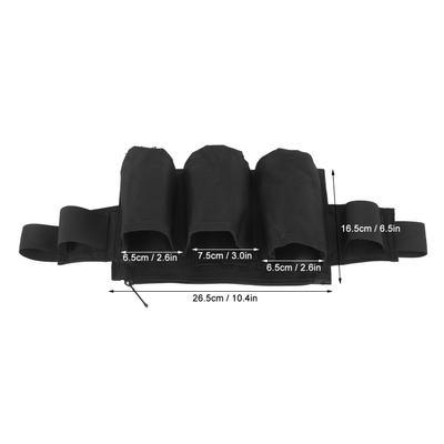 Ceinture porte-outils de jardin 6 poches 2 sangles Tissu Oxford imperméable Pochette à outils de jardinage réglable pour