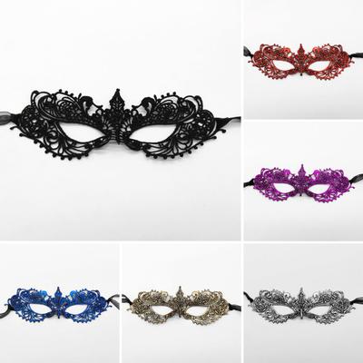1 Pair Sparkling Lace Masquerade Eye Cover Women Venetian Lace Eye Cover Party Prom Ball Costume Supplies