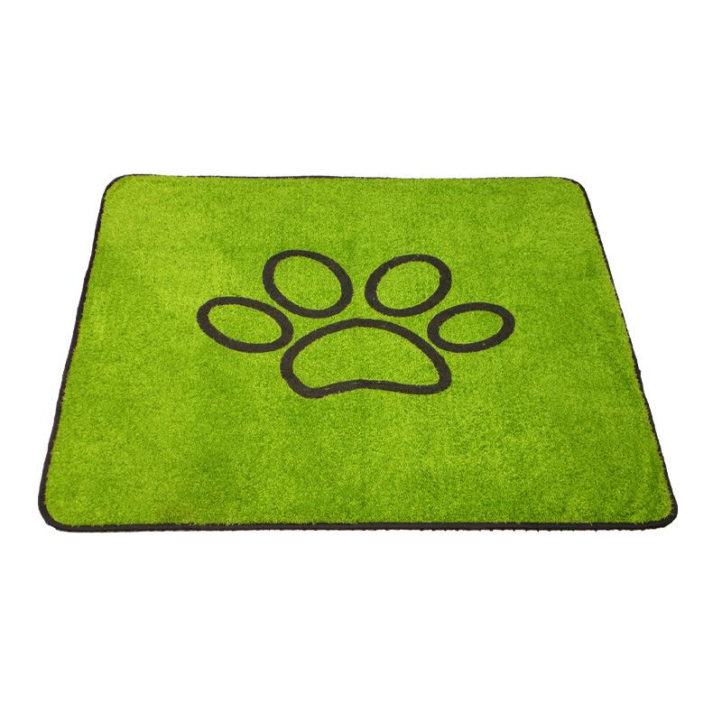 

Washable Non-Slip Pet Grass Mat: Breathable, Water-Absorbing, Leak-Proof Training Pad for Dogs & Cats 46*61 cm (Recommended for pets up to 11 lbs) зелёный