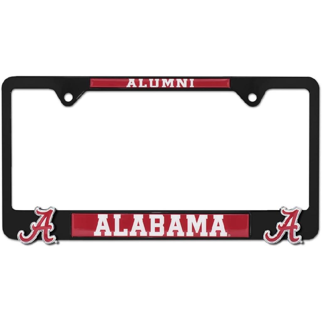 Collegiate Alumni Black Metal Premium License Plate 3D Frame (Michigan State) Alabama