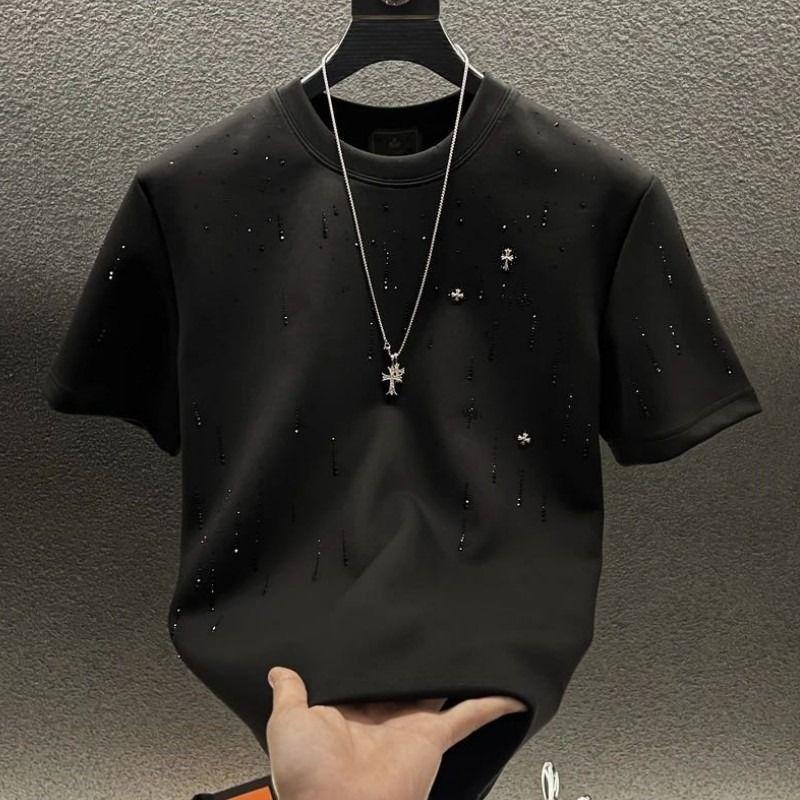 Men's T-shirt Half Sleeve 2026 Summer New Casual Round Neck Trendy Versatile Short Sleeve