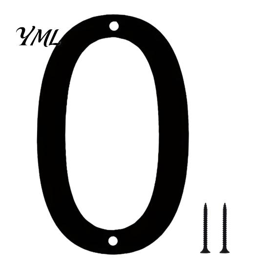 Wall Mount Address Number 3D House for Outside, Modern 0-9 Floating Numbers, Outdoor Mounted Numbers Weather-proof Metal Sign Door, Mailbox,