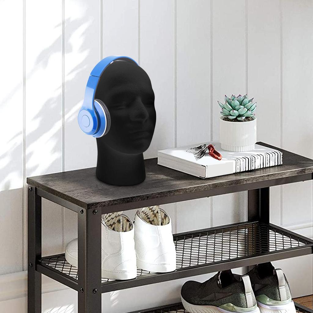 Black Mannequin Head Foam Velvet Mannequin Manikin Head Wig Display Cosmetology Beauty Display Model Rack For Jewelry Hair