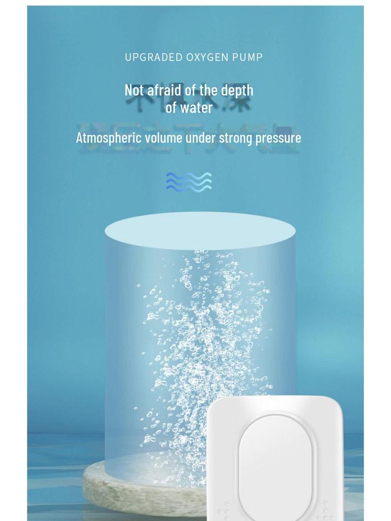 Silent Dual-Hole Oxygen Pump for Small Fish Tanks and Aquariums