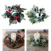 Artificial Candles Wreaths, Candle Garland Rings, Flower Pillar Rings