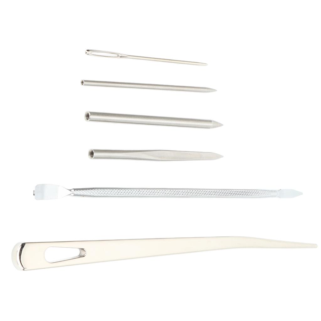 6 Szt. Zestaw Igieł do Paracordu Stal Nierdzewna Igły do Szycia i Sznurowania Paracordu Narzędzie Pomocnicze do Robienia na Drutach