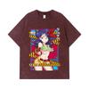 T-shirt Lavate 275 GSM 100% Cotone Dragon Ball V44 Stampa Waifu Pranzo Unisex T-shirt in Cotone Pesante