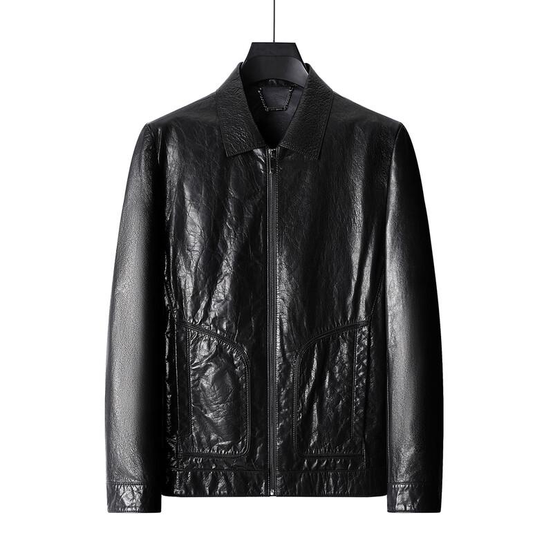 

Firstview Men s Casual Long-Sleeve Leather Jacket FV25D1740 5XL