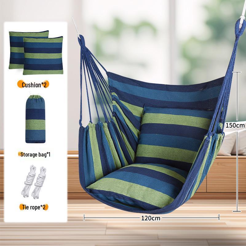 TEMU Dormitory Hammock: Indoor/Outdoor Thickened Hanging Chair & Swing Basket.