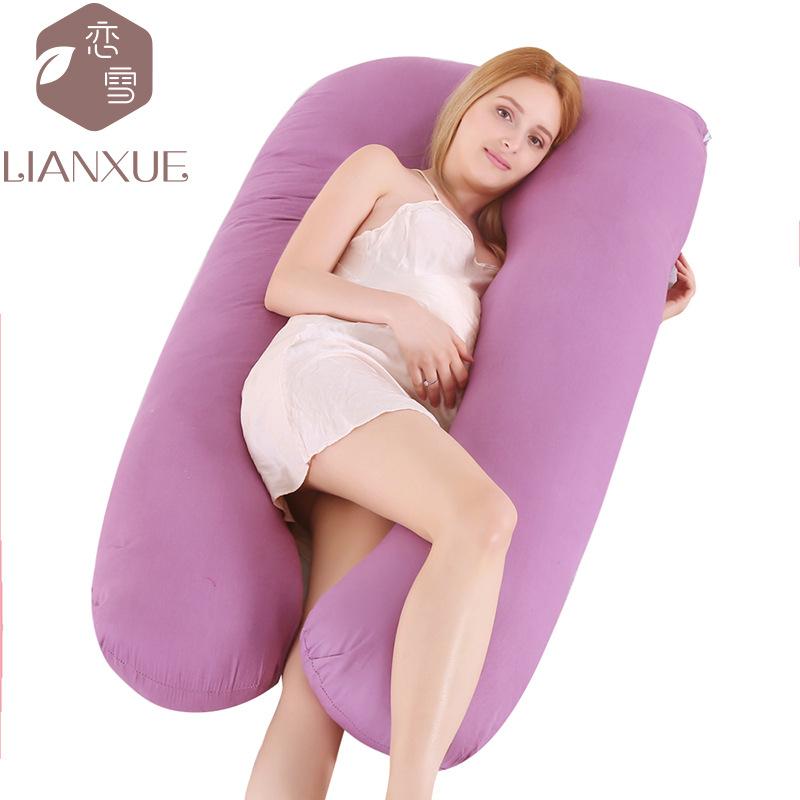 Crystal Velvet U-shaped Pregnancy Pillow Waist Protection Side Sleeping Pillow Breastfeeding Multifunctional Hug Pillow
