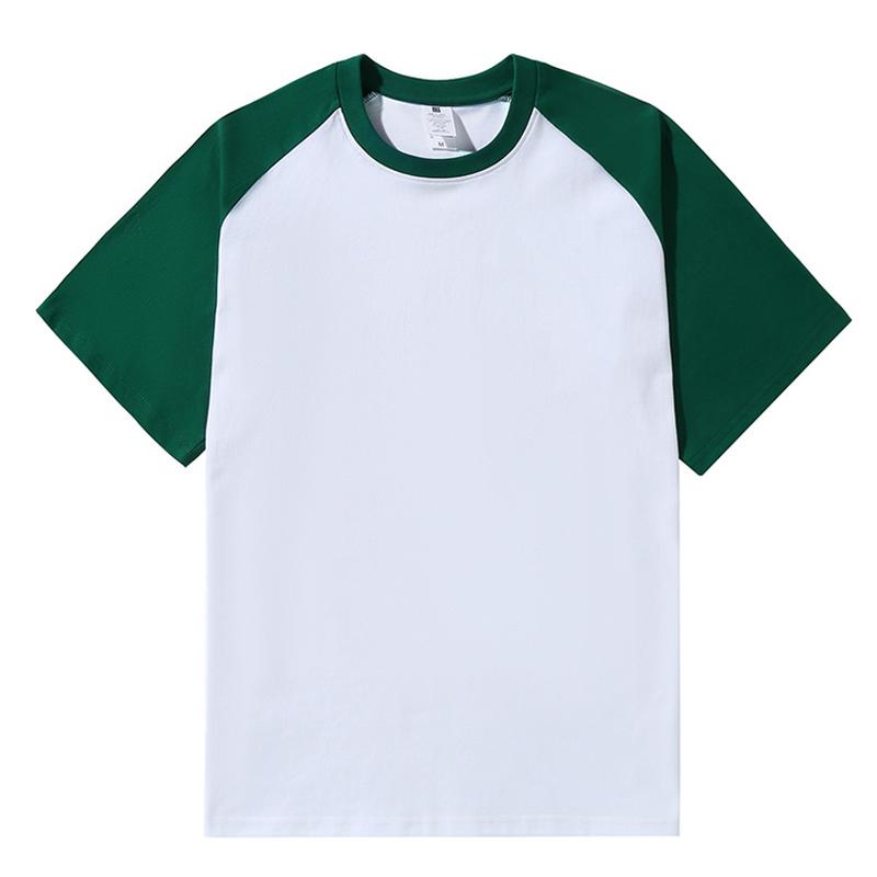 Zomer Unisex T-shirts Tops Tees Raglanmouw 100% Katoen Korte Mouw Streetwear Ronde Hals T-shirts KTB