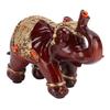 Elephant Statue Durable Resin Cute Elegant Attract Wealth Round Corner Elephant Decor for Home