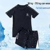 2026 Chubby Boy Plus Size Swimwear Set: Quick-Dry, High Elastic Two-Piece Shorts for Boys