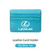 Car Styling Card Case Thin Coin Purse Driver's License Ticket Holder For Lexus UX250h RX450h CT200h RX400h NX300h RX350 RX300 GX