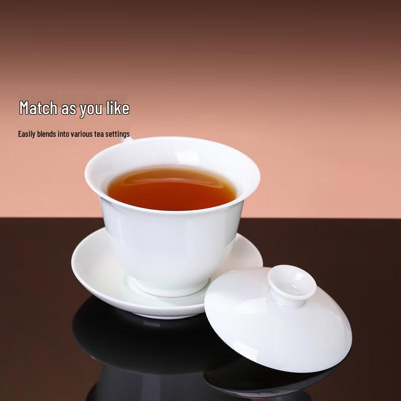 Jingdezhen Ceramic Sancai Gaiwan Tea Bowl