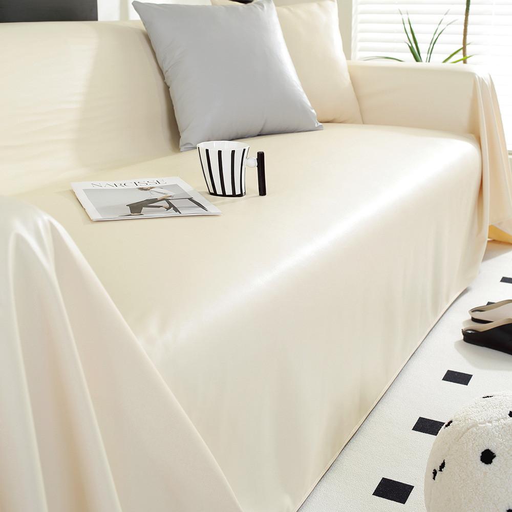 1pcs Simple Solid Color Sofa Mat Waterproof Non-slip Couch Cushion Four Season Universal  Protector Towel Case Home Decor