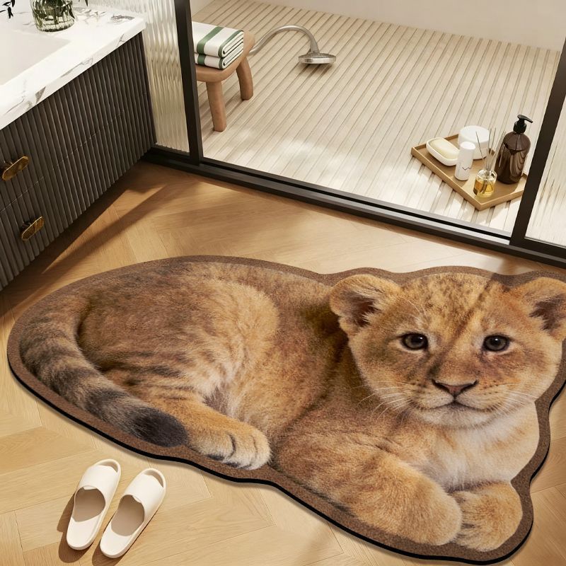Realistic Bathroom Mat Non Slip Absorbent Silicone Daze For Home And Bathroom Use