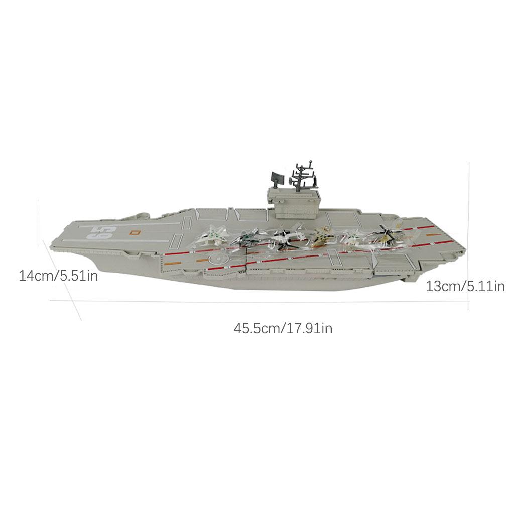 Aircraft Carrier Model Lightweight Children Toy Waterproof Wear-resistant Good Sealing Ship Toy Gifts Home Ornament