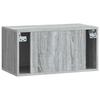 Wall Mounted TV Cabinet Grey Sonoma 59.5 x 31 x 30 cm