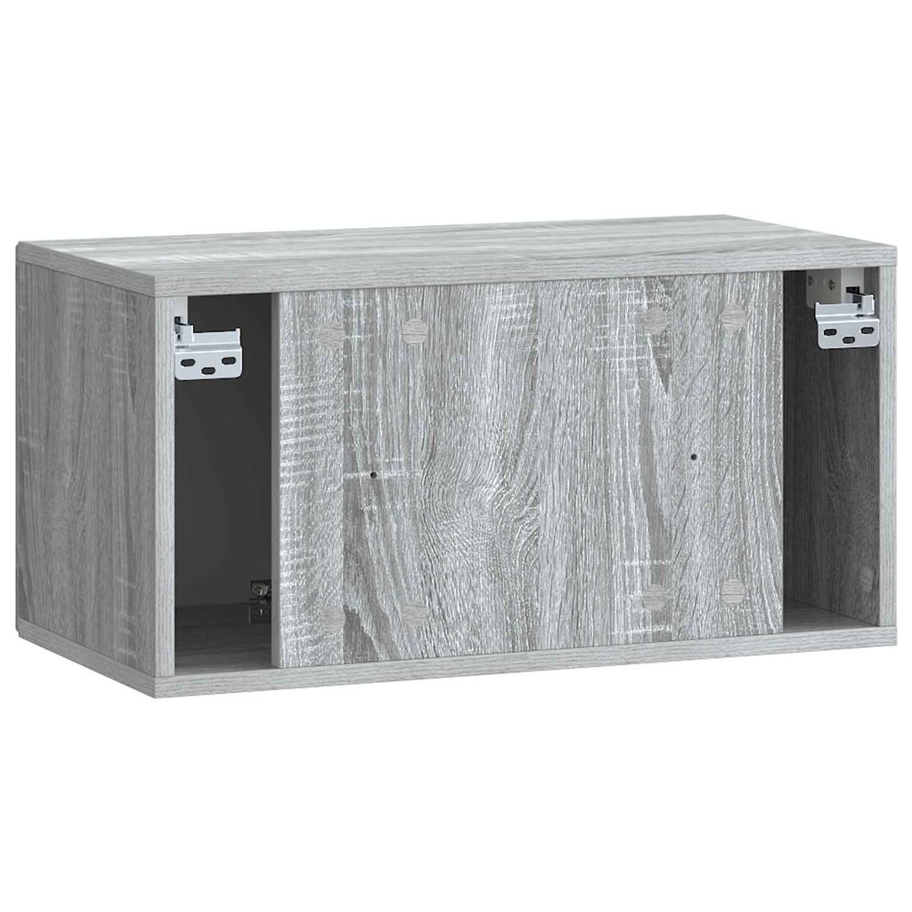 Wall Mounted TV Cabinet Grey Sonoma 59.5 x 31 x 30 cm